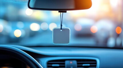 Car interior with air freshener