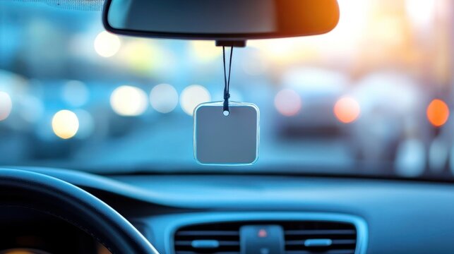 Car interior with air freshener