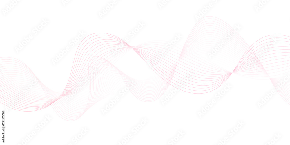 Poster abstract wave blend lines on transparent background. design for banner, wallpaper, background and ma