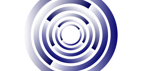 Title: Concentric linear offset white and color gradient rings of circles steps from top background wallpaper banner backer technology design, website backgrounds, and social media graphics.

