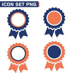 COCCARDA  Set icon icona di badge per premi o medaglie. - illustrazioni