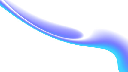 Blurred transparent gradient background. Elegant blue wavy line on Transparent png overlay background