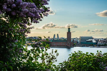 Cityscape of Stockholm, Sweden in summer
