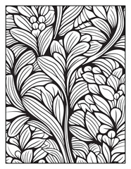 seamless pattern with abstract lines, Mindful Patterns Coloring Pages For Adults & Teens, black and white, line art Victor illustration, bold and easy coloring page, bold & easy coloring book