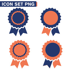 COCCARDA  Set icon icona di badge per premi o medaglie. - illustrazioni