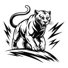 vector illustration of a lion