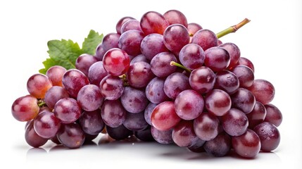 A Vibrant Cluster of Red Grapes Showcasing Freshness and Natural Beauty