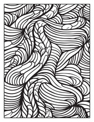 Mindful Patterns Coloring Pages For Adults & Teens, black and white, line art, illustration, bold and easy coloring page, bold & easy coloring book, stress relief ,coloring book, coloring page