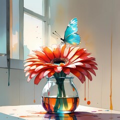 flowers in vase