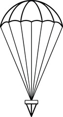 Paragliding Adventure Outdoor Sports Icon.