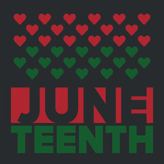 Juneteenth Independence Day. Freedom or Emancipation day. Annual american holiday, celebrated in June 19. African-American history and heritage. Poster, greeting card, banner and background. Vector