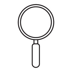 Magnifying Glass Icon Vector Isolated on White Background