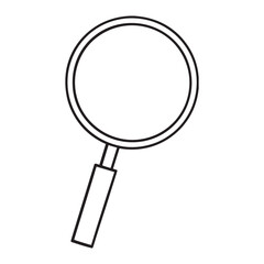Magnifying Glass Icon Vector Isolated on White Background