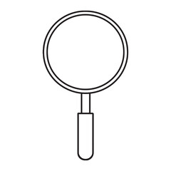 Magnifying Glass Icon Vector Isolated on White Background