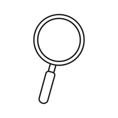 Magnifying Glass Icon Vector Isolated on White Background