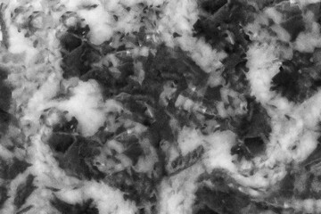 Brush noise painted paper, canvas, wall . Abstract modern black and white painting . Textured monochrome background.