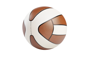 Classic basketball ball isolated on transparent background