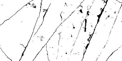 Vector Cracks and Fractures on Land Surface – Earthquake Damage Texture with Grunge Style on White Background