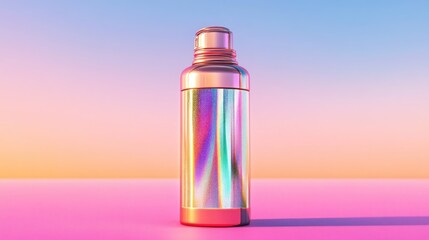 Colorful holographic bottle