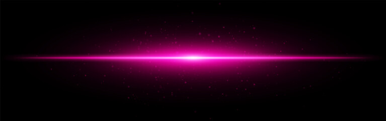 Fototapeta premium Light burst set icon. Aqua horizontal flash with subtle particles and gradient beam on dark background, perfect for tech or digital interface themes.