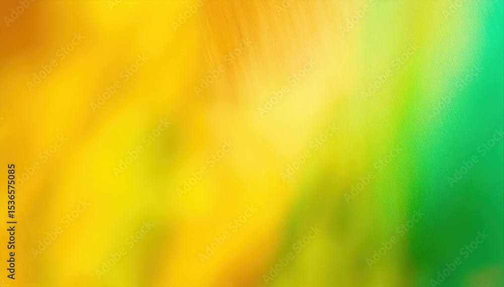 Aufkleber vibrant yellow green gradient abstract texture with soft bokeh and subtle brush detail for website b