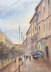 street in ancient town