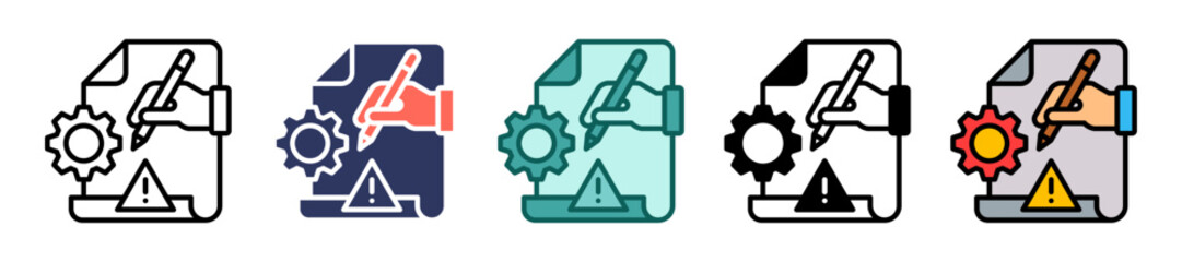 Risk Assessment multiple icon