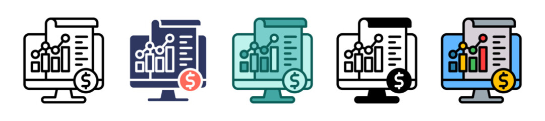 Financial Software multiple icon