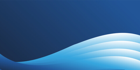 An elegant abstract background with a gradient of deep blue to lighter blue, featuring a subtle, wave-like white and light blue design at the bottom, creating a sense of calm and flow.
