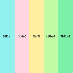 Fototapeta premium Soft Pastel Color Palette Background – High-Resolution JPEG for Digital, Web, and Print Use