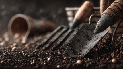 Garden tools soil