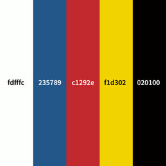 Fototapeta premium Primary Color Palette Background – High-Resolution JPEG for Bold Graphic, Print, and Web Design