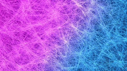 Abstract Pink Blue Neon Glowing Lines Web Texture Background