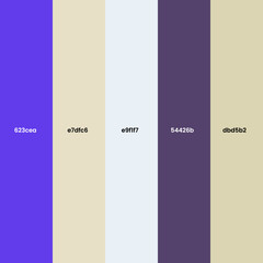 Striped Color Palette in Beige, Purple, and Grey Tones with Hex Codes – Aesthetic Design...