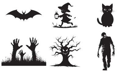 halloween vector set