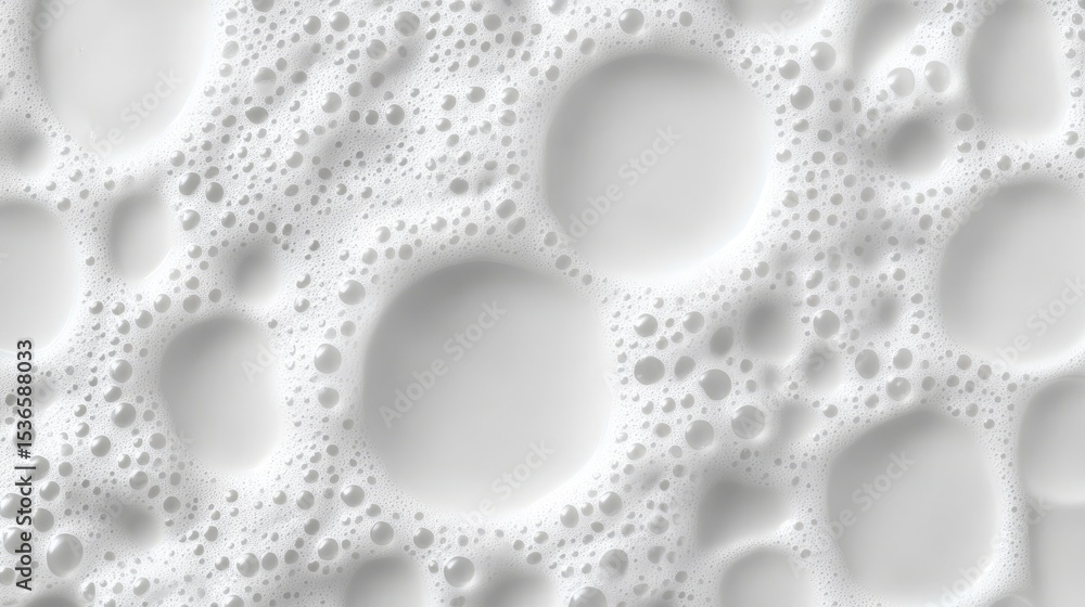 Aufkleber bright foam cells of various sizes creating a stunning pattern on a clean white background design