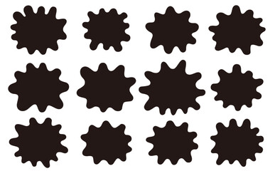 shape set　流体シェイプ　うねうね　くねくね　吹き出し 流体　