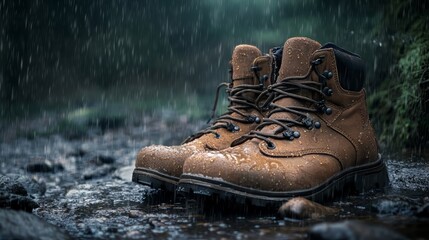 Waterproof Boots in the Rain