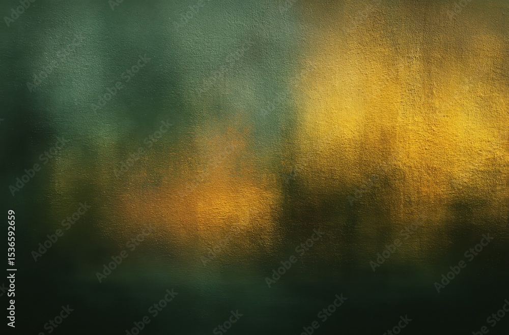 Poster Abstract Green and Gold Texture Background, Ideal for Artistic Expression and Creative Projects, Representing Luxury and Sophistication : Generative AI