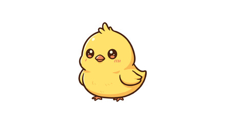 Yellow chick sticker


