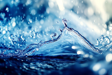 Beautiful a Dynamic and Energetic Scene of Water in Motion