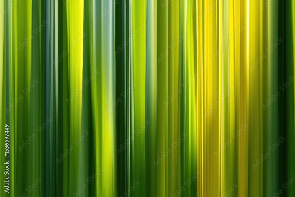 Poster abstract green and yellow vertical lines background, representing growth and environmental awareness
