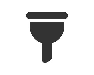 Sleek, bold funnel icon. Perfect for filtering, sifting, or refining concepts. Use for websites, apps, presentations on precision or reduction of something.