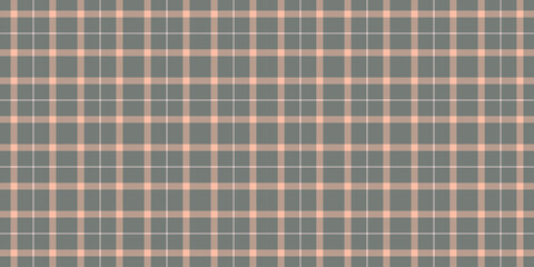 Subtle peach and grey plaid pattern. Perfect for textile design, website backgrounds, or scrapbooking.  Elegant and versatile, this seamless texture evokes feelings of warmth and sophistication.