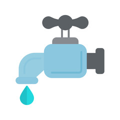 Water Faucet Vector Icon