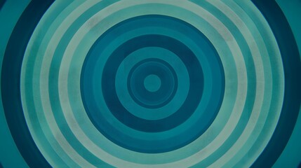 Abstract Teal Concentric Circles Background Design