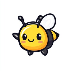 Obraz premium Cute cartoon bee character