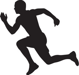 Person Running Jogging Exercise Fitness Activity Motion Silhouette