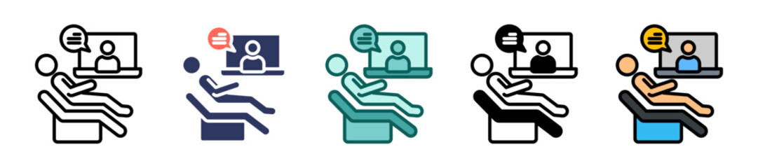 Online Therapy multiple icon