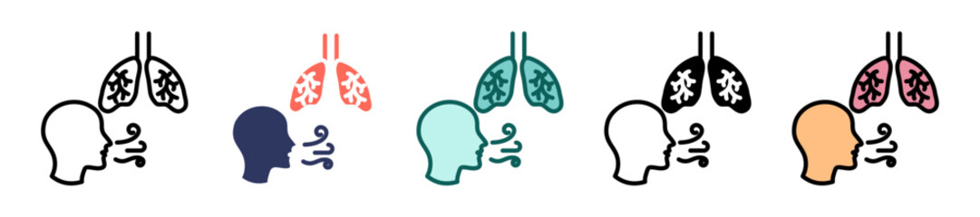 Breathing Exercise multiple icon